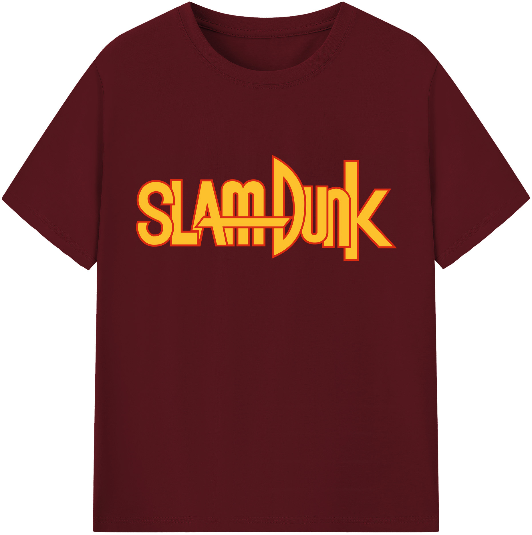 SLAM DUNK／スラムダンク 綿100％半袖Tシャツ（フロントプリント）
